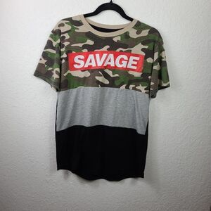 Vibes Savage Woman's tee Sz M camo